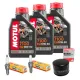 MF1815 Kit Tagliando 3 Olio Motul 7100 10W50 Filtro Candele per TMax 2001 / 2016