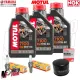 MF1815 Kit Tagliando 3 Olio Motul 7100 10W50 Filtro Candele per TMax 2001 / 2016