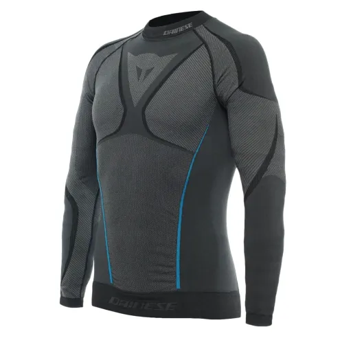 MF3725 - Maglia Tecnica Intima Estiva Traspirante Dainese Dry LS Nero/Blu Unisex