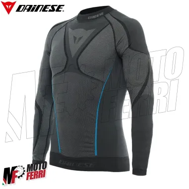 MF3725 - Maglia Tecnica Intima Estiva Traspirante Dainese Dry LS Nero/Blu Unisex