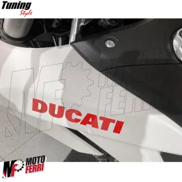 MF4939 Kit 2 Adesivi Ducati Rosso per Serbatoio Carena Codone Casco 151x28mm 2