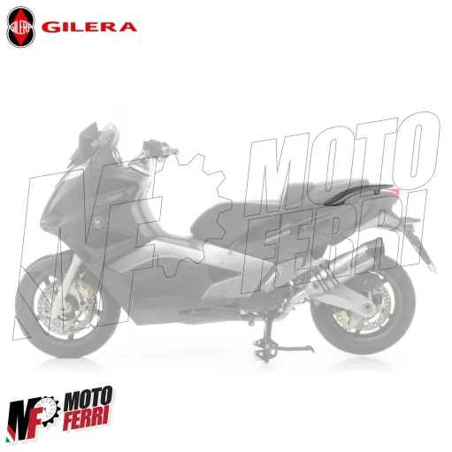 MF4943 - Maniglia Passeggero Sinistra Grigio Scuro Originale Gilera GP800 06/13