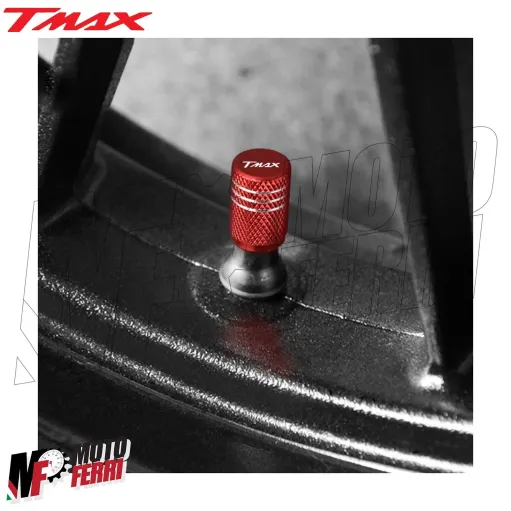 MF4950 Tappi Coprivalvola Valvola Penumatico CNC Rosso Yamaha TMax 500 530 560