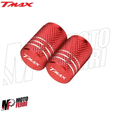 MF4950 Tappi Coprivalvola Valvola Penumatico CNC Rosso Yamaha TMax 500 530 560