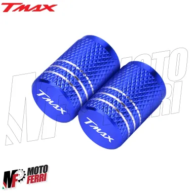 MF4950 Tappi Coprivalvola Valvola Penumatico CNC Blu Yamaha TMax 500 530 560