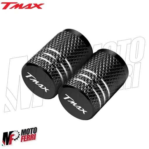 MF4950 Tappi Coprivalvola Valvola Penumatico CNC Nero Yamaha TMax 500 530 560