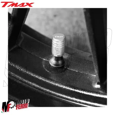 MF4950 Tappi Coprivalvola Valvola Penumatico CNC Argento Yamaha TMax 500 530 560