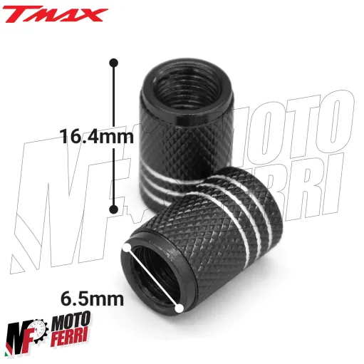 MF4950 Tappi Coprivalvola Valvola Penumatico CNC Argento Yamaha TMax 500 530 560
