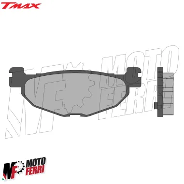 Pastiglie Pasticche Freno Organiche Posteriori Yamaha TMax 500 dal 2004 a 2011