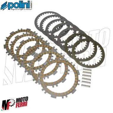 Serie Dischi Frizione con Molle Rinforzate Polini per Yamaha TMax 500 2001/2011
