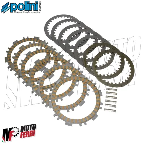 Serie Dischi Frizione con Molle Rinforzate Polini per Yamaha TMax 500 2001/2011