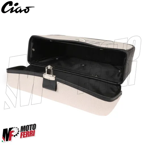 MF2661 Borsa Piaggio Ciao Laterale da Portapacchi Grigio Nero Impermeabile