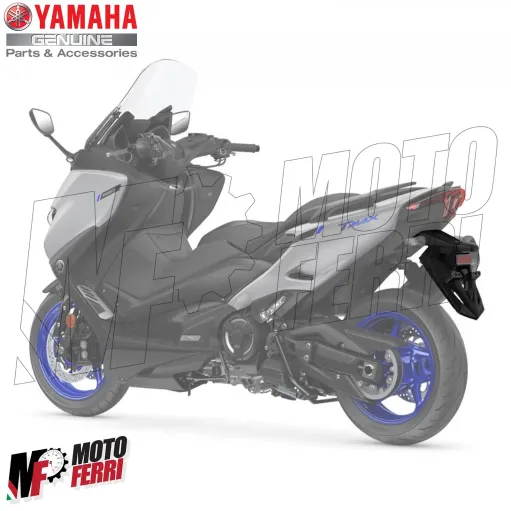 MF4966 Portatarga + Luce Targa Originale Yamaha TMax 530 / 560 da 2017 a 2021