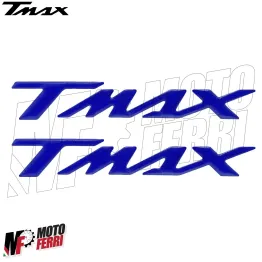 MF4969 Kit 2 Adesivi Blu Resina 3D Carena Posteriore Yamaha TMax 500 530 560 2