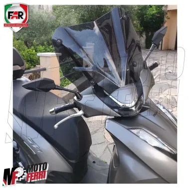 MF4500 Specchietti FAR Nero/Carbon Look Omologati per Honda SH 125 150 300 350