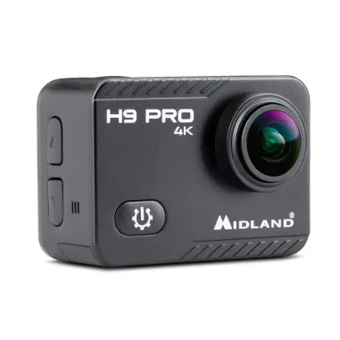 MF4973 Action Cam Midland H9 PRO Videocamera 4K 30fps Impermeabile Moto MTB