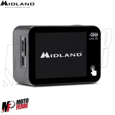MF4973 Action Cam Midland H9 PRO Videocamera 4K 30fps Impermeabile Moto MTB
