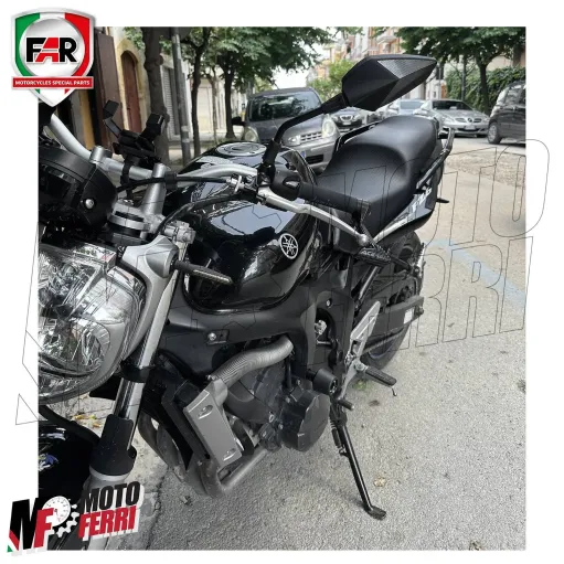 MF4500 Specchietti retrovisori FAR Nero / Carbon Look Omologati Universale Moto