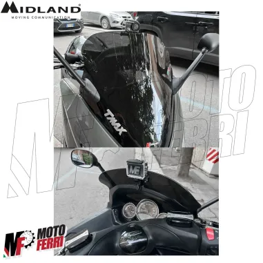 MF4973 Action Cam Midland H9 PRO Videocamera 4K 30fps Impermeabile Moto MTB