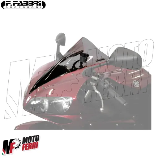 MF4976 Cupolino Fumè Chiaro Double Bubble Fabbri Yamaha YZF R1 2004 2005 2006