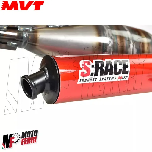 MF2274 Marmitta Minarelli AM6 MVT S-Race Scarico EC12 per Motore 70 / 90 CC 2T