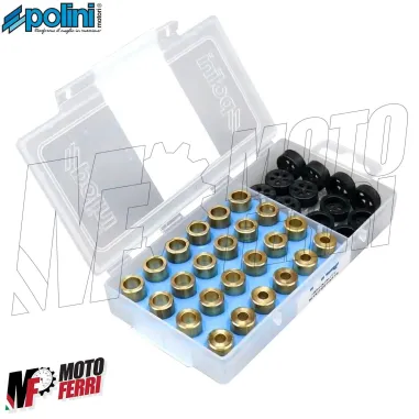 MF3798 Kit Rulli Variatore 16x13 Polini Grammi 6,5 / 7 / 8 / 9 Scooter 50cc