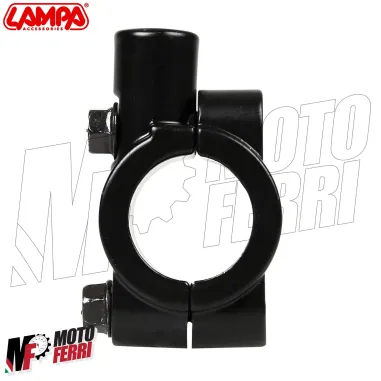 MF4997 Attacco Specchietto Lampa per Manubrio Moto Ø 22mm Filetto M10 Dx