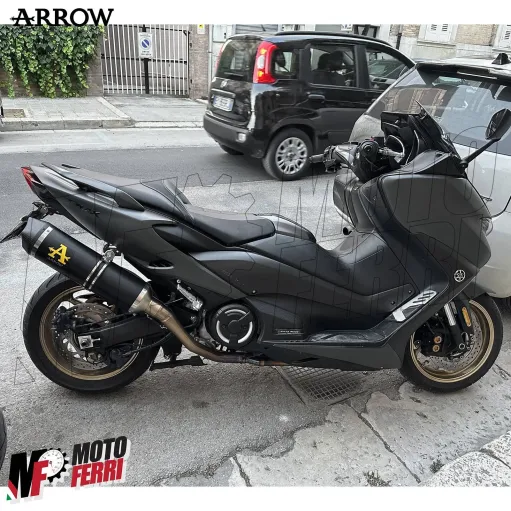 MF2006 Marmitta Scarico + Collettori Arrow Race-Tech Dark Yamaha TMax 530 560
