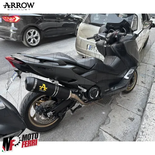 MF2006 Marmitta Scarico + Collettori Arrow Race-Tech Dark Yamaha TMax 530 560