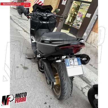 MF2496 Portatarga Sportivo Barracuda Regolabile Nero Yamaha 560 TMax 2020 - 2021