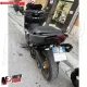 MF2496 Portatarga Sportivo Barracuda Regolabile Nero Yamaha 560 TMax 2020 - 2021