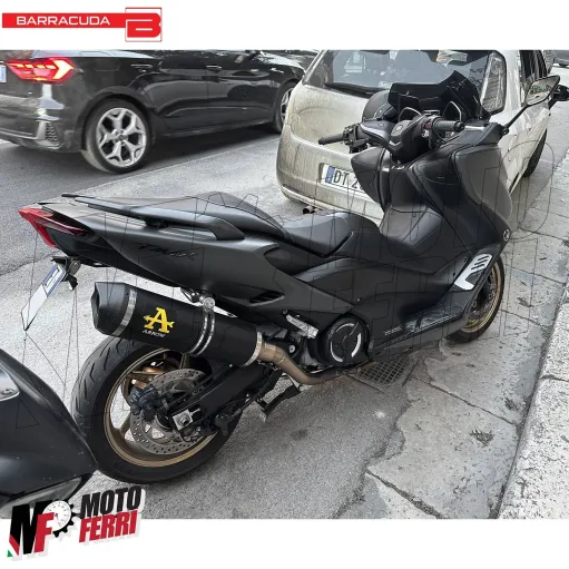 MF2496 Portatarga Sportivo Barracuda Regolabile Nero Yamaha 560 TMax 2020 - 2021