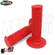MF0798 Manopole Domino Rosso Soft Grips Universali per Cross Enduro Honda KTM