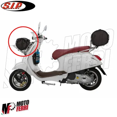 MF4990 Borsa SIP Classic Valigia Pelle Marrone 10 Lt Portapacchi Universale Vespa