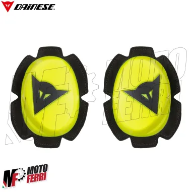 MF5009 Saponette Tuta Dainese Pista Knee Slider Giallo Fluo Moto Racing