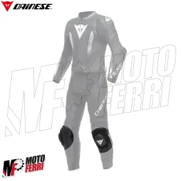 MF5010 Saponette Tuta Dainese Pista Knee Slider Nero Bianco Tuta Moto Racing 2