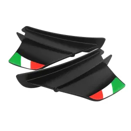 MF5012 Spoiler Ali Aerodinamiche per Carene Moto + 2 Adesivi Bandiera Italia