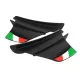 MF5012 Spoiler Ali Aerodinamiche per Carene Moto + 2 Adesivi Bandiera Italia