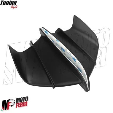 MF5012 Spoiler Ali Aerodinamiche per Carene Moto + 2 Adesivi Bandiera Italia
