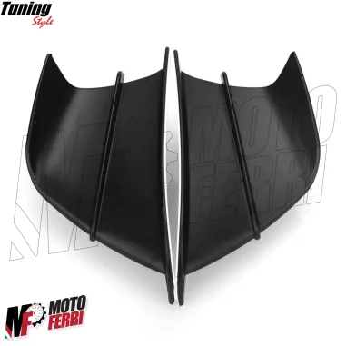 MF5012 Spoiler Ali Aerodinamiche per Carene Moto + 2 Adesivi Bandiera Italia