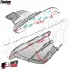 MF5013 Spoiler Ali Aerodinamiche Carbon Look per Carene Moto + Adesivi Bandiera