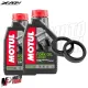 MF5017 Kit Paraoli Forcella + 2L Olio Fork Oil Motul 15W XADV 750 2017 / 2025