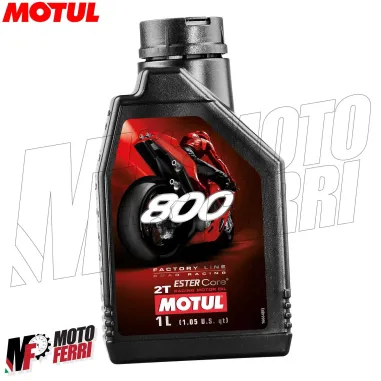 MF2417 Olio Motul 800 Factory Line Racing 100% Sintetico 2T Miscela Mix - 1Lt