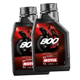 MF3340 - 2Lt Olio Motul 800 Factory Line Racing 100% Sintetico 2T Miscela Mix