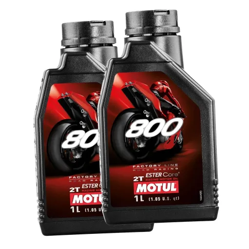 MF3340 - 2Lt Olio Motul 800 Factory Line Racing 100% Sintetico 2T Miscela Mix