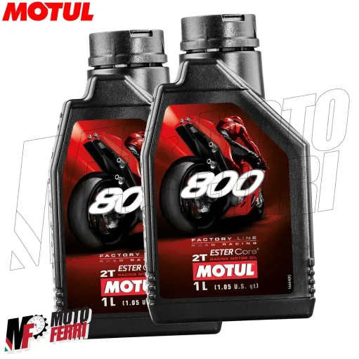 MF3340 - 2Lt Olio Motul 800 Factory Line Racing 100% Sintetico 2T Miscela Mix
