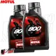 MF3340 - 2Lt Olio Motul 800 Factory Line Racing 100% Sintetico 2T Miscela Mix