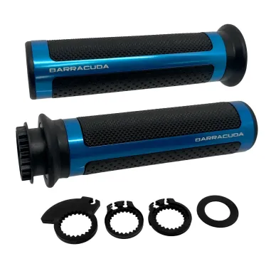 MF5022 Manopole Barracuda Racing Alluminio Blu Universale Moto Yamaha Suzuki