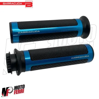 MF5022 Manopole Barracuda Racing Alluminio Blu Universale Moto Yamaha Suzuki