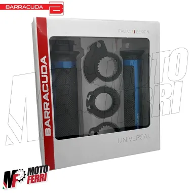 MF5022 Manopole Barracuda Racing Alluminio Blu Universale Moto Yamaha Suzuki
